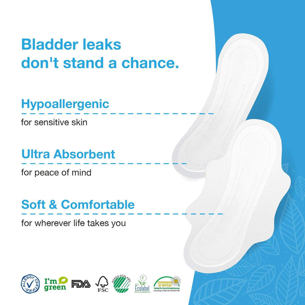 Veeda Natural Premium Incontinence Pads Moderate or maximum absorbency -  veedaincontinence