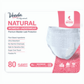 incontinence underwear Extra Large, 80 Count Natural Incontinence & Postpartum Underwear for Women
