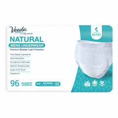  Veeda Natural Adult Incontinence Underwear for Women -  Postpartum Underwear for Bladder Leakage Protection - Disposable Underwear  with Maximum Absorbency - Small/Medium Size - 14 Count : Health & Household